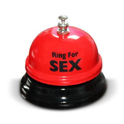 Настольный  звонок Ring for sex Красный