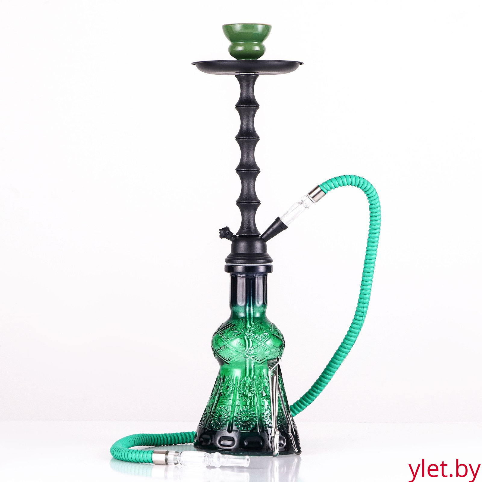 Кальян в сборе для курения "Дублин", 52 см, зеленый