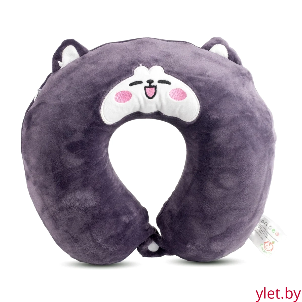 Подушка для шеи, в дорогу, для путешествий U-образная "Cute"