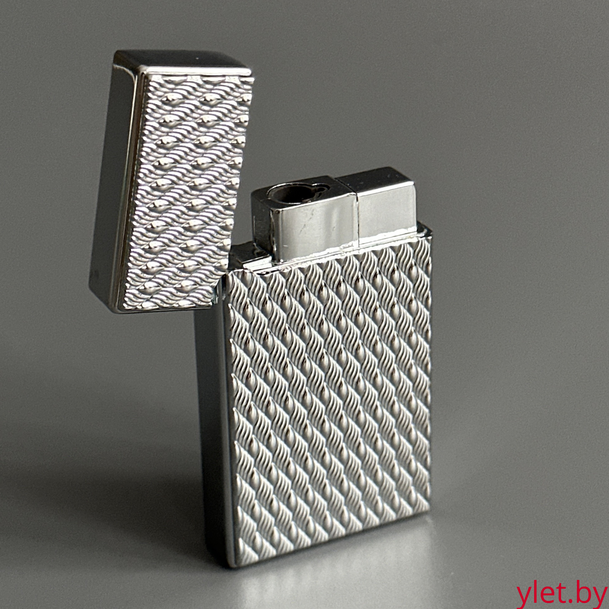 Зажигалка газовая турбо Medium серебро