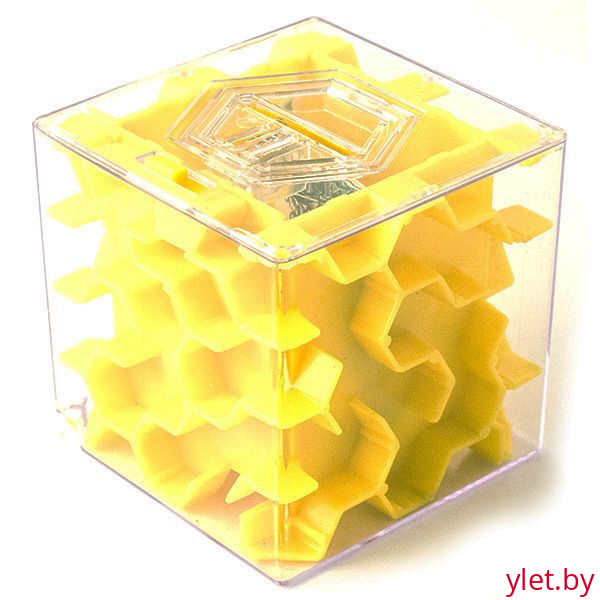 Копилка лабиринт желтая малая С ДЕФЕКТОМ