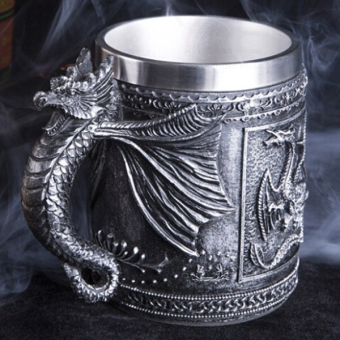 Кружка металлическая Дракон