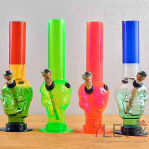 Бонг акриловый 20 см Череп