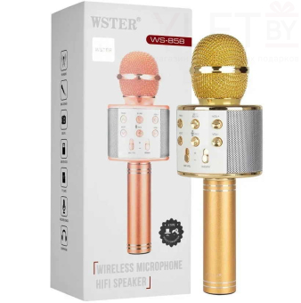 Караоке микрофон WS-858 Золотой