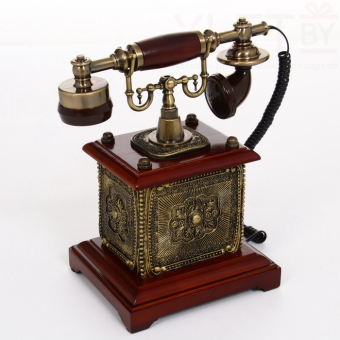 Ретро-телефон, громкая связь, 16.5×30 см