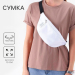 Сумка поясная "Anti social" на молнии, 32* 8*15 см, белый