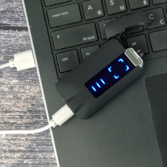 Импульсная зажигалка двойная сенсорная Lighter Контуры фактурная Черная