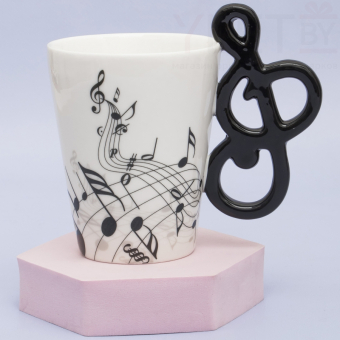 Кружка Музыкальные инструменты Скрипичный Ключ