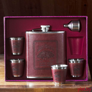 Набор с фляжкой и стопками Макси Jim Beam