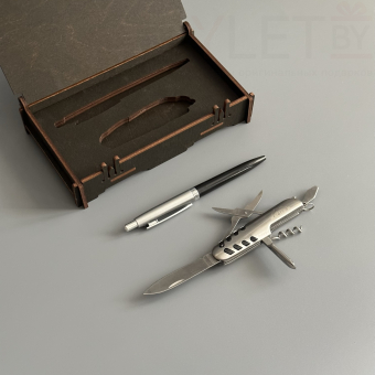 Подарочный набор " Настоящему мужчине" (Ручка, мультитул)