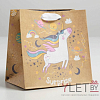 Пакет крафтовый квадратный Surprise 14 × 14 × 9 см