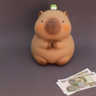 Копилка капибара "Big Capybara Frog Friend"