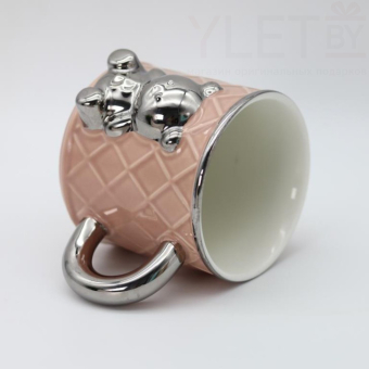 Кружка «Silver bear», peach (400 ml)