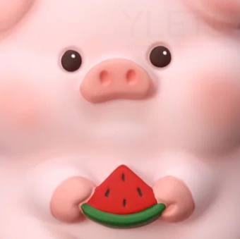 Копилка "Pig with watermelon", 17 см