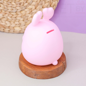 Копилка "Sleeping bunny ", pink (17,5 см), пластик