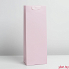 Пакет под бутылку Розовый, 13 x 35 x 10 см