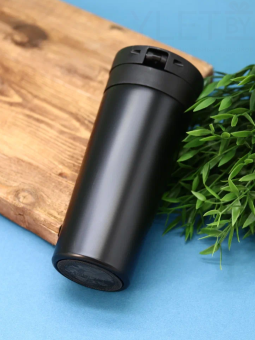 Термокружка «Love you more day by day», matte black (500 мл)