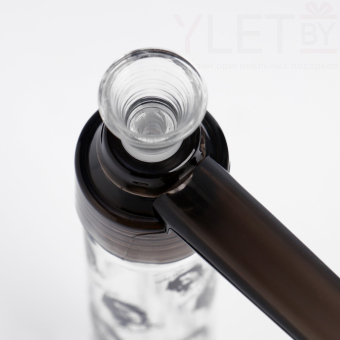 Бонг курительный, h=19.5 см, «Боб Марли», стеклянный, черный