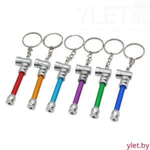 Трубка для курения-брелок мини, l-6.5 см, в ассортименте