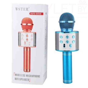 Караоке микрофон WS-858 Голубой