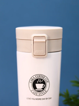 Термокружка «Love you more day by day», white (500 мл)