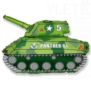 Шар (31''/79 см) Фигура, Танк Зеленый