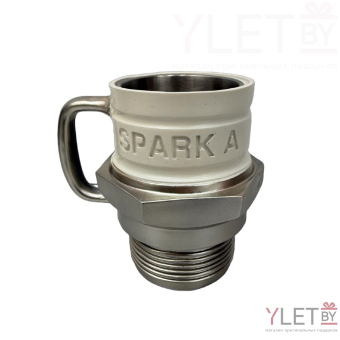 Кружка "Свеча зажигания 8804" (металл внутри)