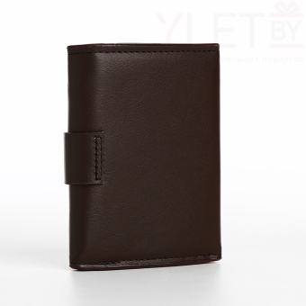 Портмоне мужское "Best" на магните, отдел для купюр, для карт, для монет, цвет коричневый