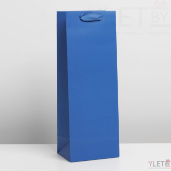 Пакет под бутылку Синий, 13 x 36 x 10 см