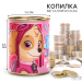 Копилка металлическая, 9,5 см х 7,5 см х 7,5 см "Скай", Щенячий патруль Копилка металлическая, 9,5 см х 7,5 см х 7,5 см "Скай", Щенячий патруль