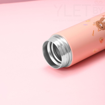 Термос с датчиком температуры «Happy friends, dino», blue (500 ml)