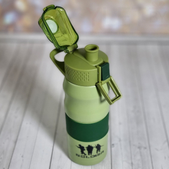 Термокружка хаки 380 мл Светлый