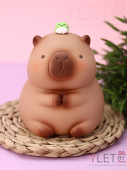 Копилка капибара "Capybara Frog Friend"