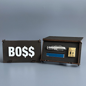 Подарочный набор " BOSS " (мультитул, USB зажигалка Ciger, зарядный кабель)