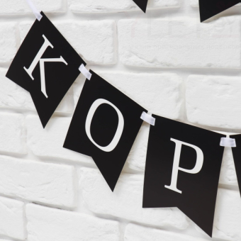 Гирлянда на ленте С др короч! длина 150 см