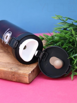 Термокружка «Love you more day by day», black (500 мл)