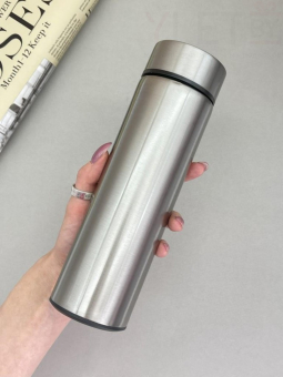 Термос с датчиком температуры «Metallic», silver (500 ml)