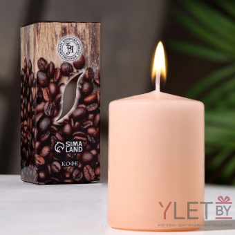 Свеча ароматическая Утренний кофе, 4×6 см