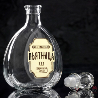 Штоф стеклянный Пьятница, 500 мл
