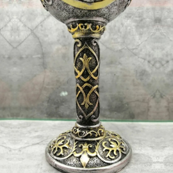 Бокал на ножке металлический Рыцарь