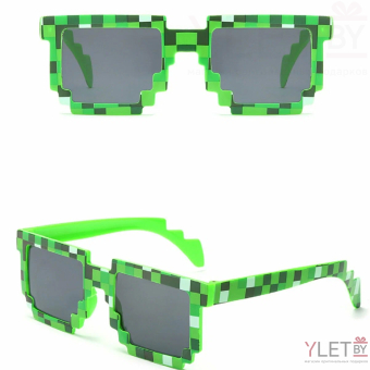 Майнкрафт (Minecraft) Очки зеленые-
