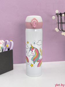 Термос «Lovely sleeping unicorn», white mix (500 ml)