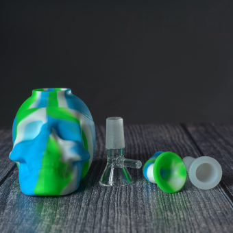 Бонг силиконовый Череп 10 см