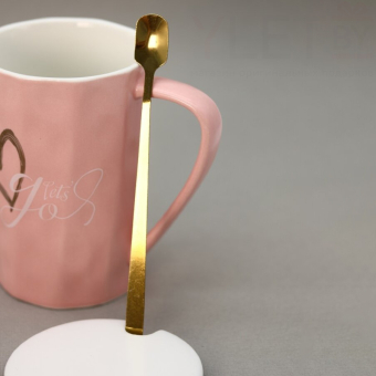 Кружка «Love u», pink, 400 мл