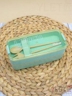 Ланчбокс "Convenient", green (750 мл), контейнер для еды, контейнер для еды