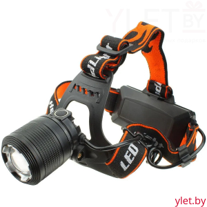 Фонарь налобный светодиодный BL-2199-2 (белый + красный свет) с зумом