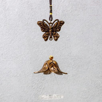 Музыка ветра металл "Бабочки" 4 трубки 60 см