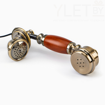 Ретро-телефон «Строгий», шкатулка, 17×17×26 см, дерево