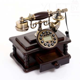 Ретро-телефон «Письменный стол», шкатулка, 16×25×26 см