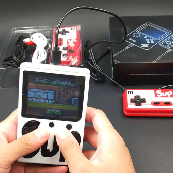 Игровая приставка SUP Game box Plus 400 игр в 1 с джойстиком Белая